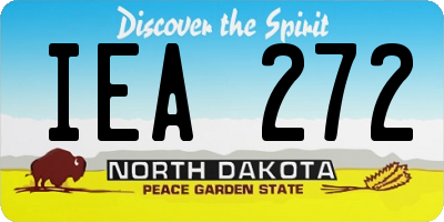 ND license plate IEA272
