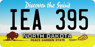 ND license plate IEA395