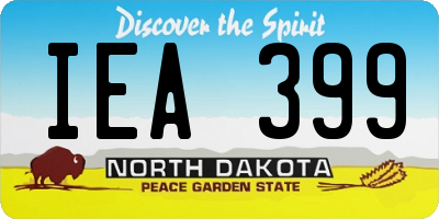ND license plate IEA399