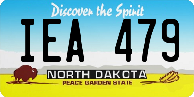 ND license plate IEA479