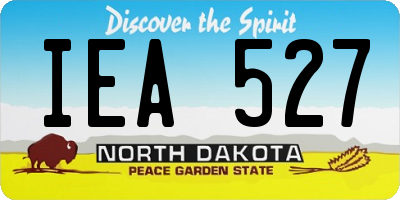 ND license plate IEA527