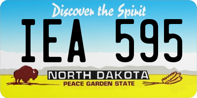 ND license plate IEA595