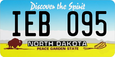 ND license plate IEB095