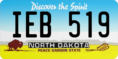 ND license plate IEB519