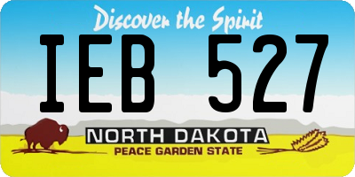 ND license plate IEB527
