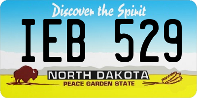 ND license plate IEB529