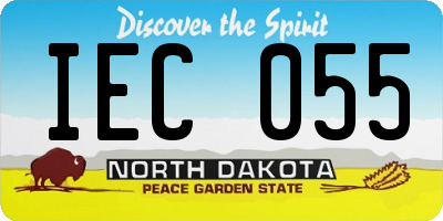 ND license plate IEC055