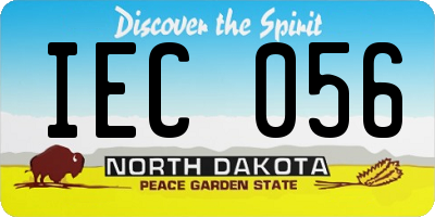 ND license plate IEC056