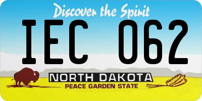 ND license plate IEC062