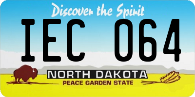 ND license plate IEC064