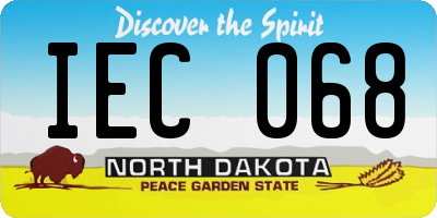 ND license plate IEC068