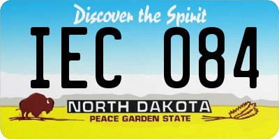 ND license plate IEC084