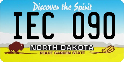 ND license plate IEC090