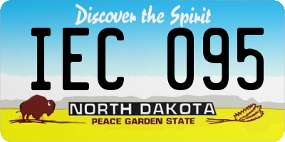 ND license plate IEC095