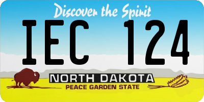 ND license plate IEC124