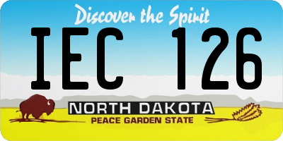 ND license plate IEC126