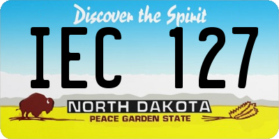 ND license plate IEC127