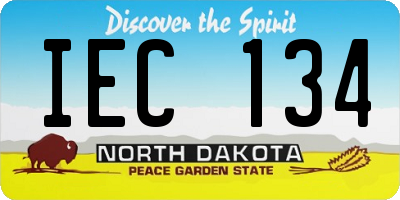ND license plate IEC134