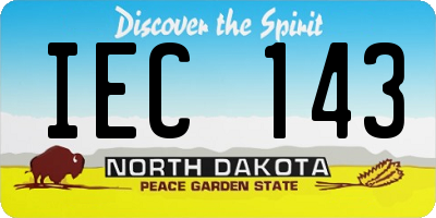 ND license plate IEC143