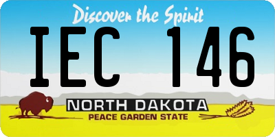 ND license plate IEC146