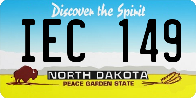 ND license plate IEC149