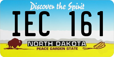 ND license plate IEC161