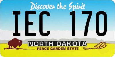 ND license plate IEC170