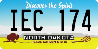 ND license plate IEC174
