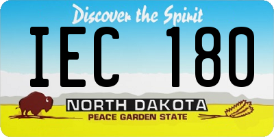 ND license plate IEC180