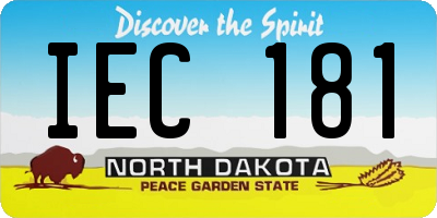 ND license plate IEC181