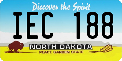 ND license plate IEC188