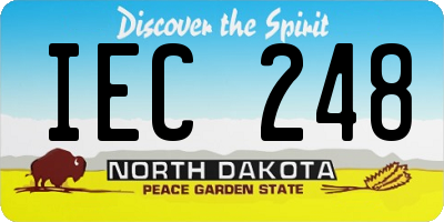 ND license plate IEC248