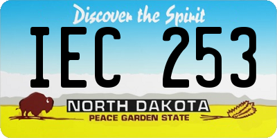 ND license plate IEC253