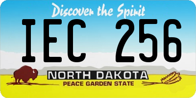 ND license plate IEC256