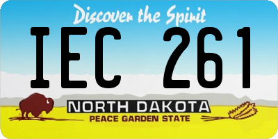 ND license plate IEC261