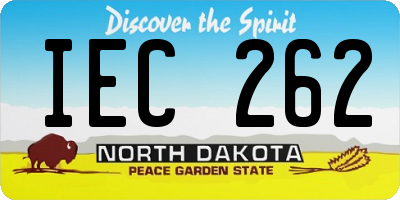 ND license plate IEC262