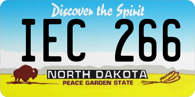 ND license plate IEC266