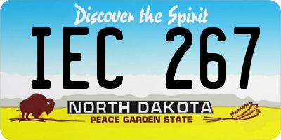 ND license plate IEC267