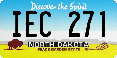 ND license plate IEC271