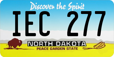 ND license plate IEC277