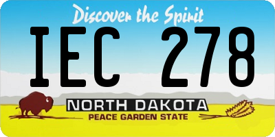 ND license plate IEC278