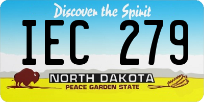 ND license plate IEC279