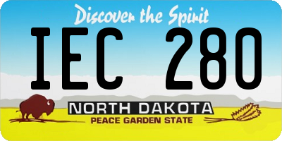 ND license plate IEC280