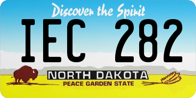 ND license plate IEC282