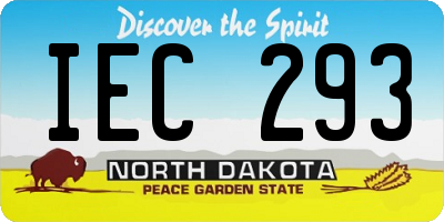ND license plate IEC293