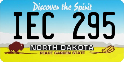 ND license plate IEC295