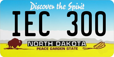 ND license plate IEC300