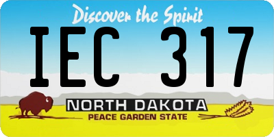 ND license plate IEC317