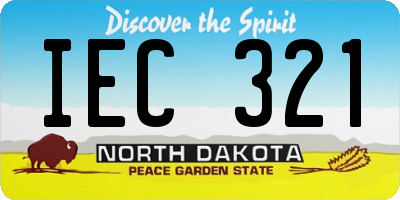 ND license plate IEC321
