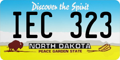 ND license plate IEC323